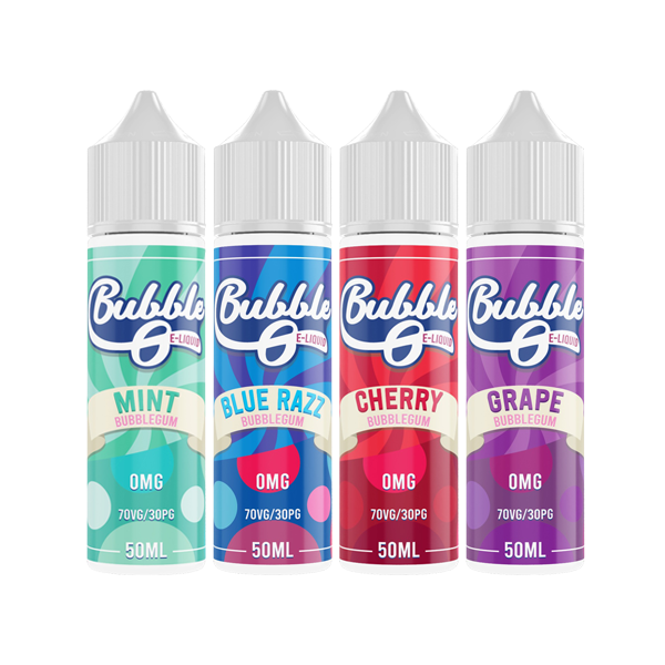 made by: Bubble O price:£9.99 Bubble O 50ml Shortfill 0mg (70VG/30PG) next day delivery at Vape Street UK