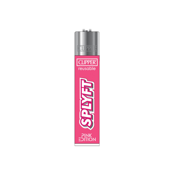 made by: SPLYFT price:£2.10 1x Clipper SPLYFT Pink Large Classic Refillable Lighter next day delivery at Vape Street UK