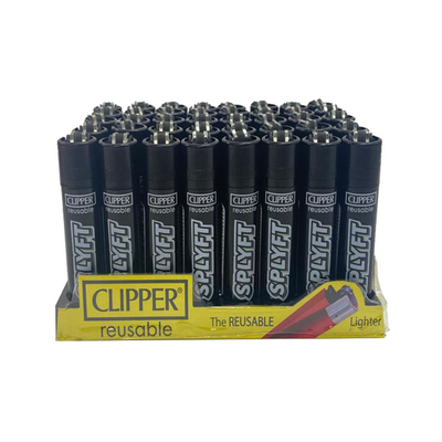 made by: SPLYFT price:£83.90 40 Clipper SPLYFT Black Large Classic Refillable Lighters next day delivery at Vape Street UK