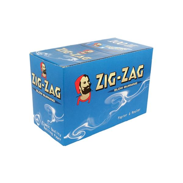 made by: Zig-Zag price:£21.32 100 Zig-Zag Blue Regular Size Rolling Papers next day delivery at Vape Street UK