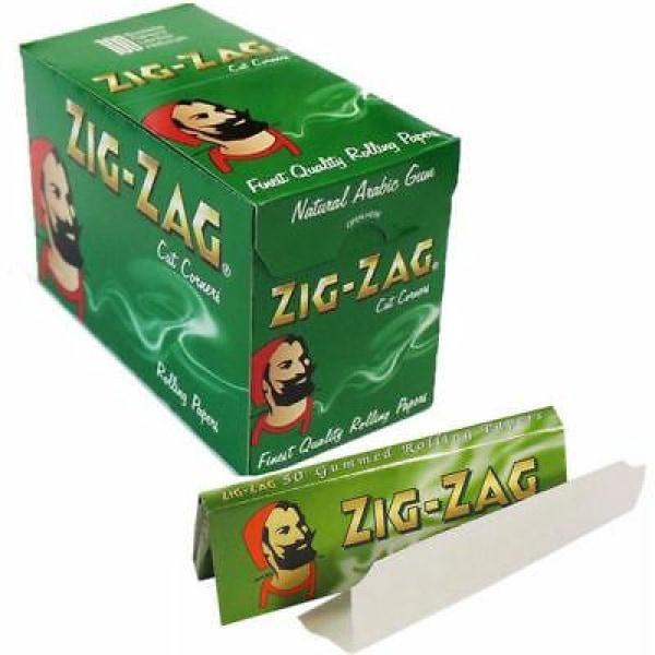 made by: Zig-Zag price:£17.54 100 Zig-Zag Green Regular Size Rolling Papers next day delivery at Vape Street UK