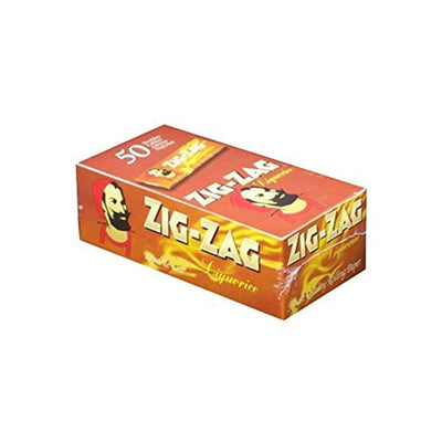 made by: Zig-Zag price:£24.68 50 Zig-Zag Liquorice Regular Size Rolling Papers next day delivery at Vape Street UK