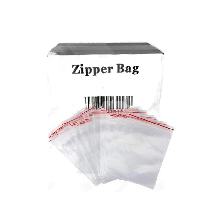 made by: Zipper price:£35.60 5 x Zipper Branded 100mm x 100mm Clear Bags next day delivery at Vape Street UK
