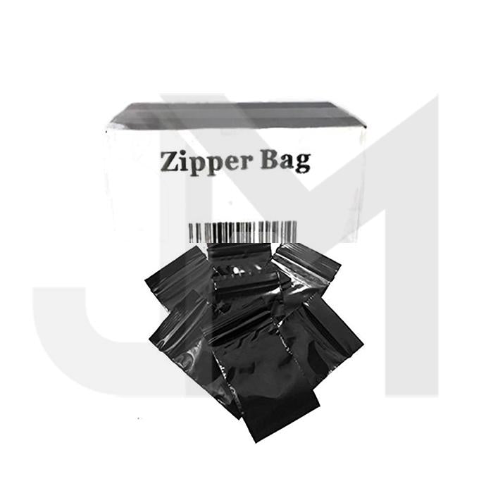 made by: Zipper price:£23.63 5 x Zipper Branded 30mm x 30mm Black Bags next day delivery at Vape Street UK