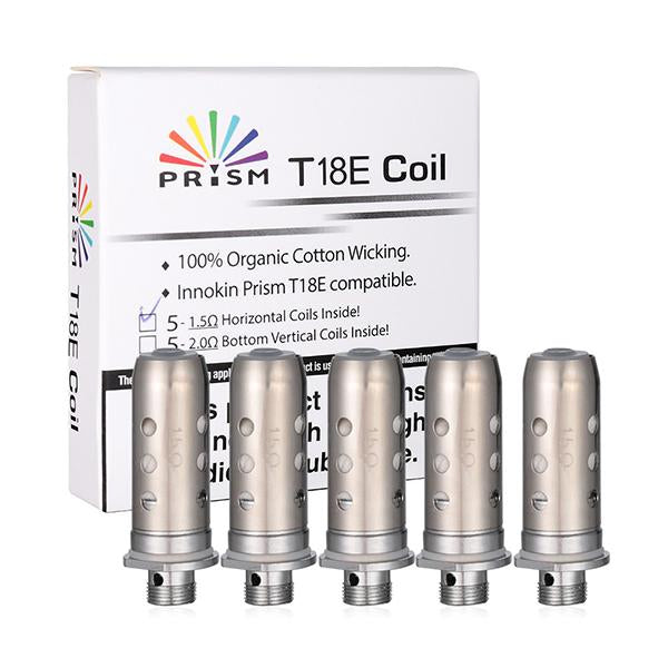 made by: Innokin price:£6.80 Innokin Prism T18E Coil - 1.5 Ohm next day delivery at Vape Street UK