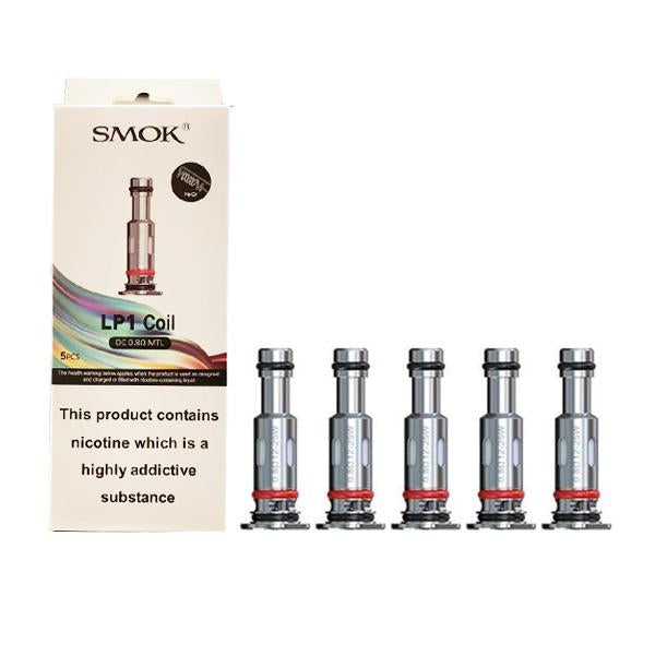 made by: Smok price:£9.60 Smok LP1 DC 0.8ohms MTL Replacement Coils next day delivery at Vape Street UK