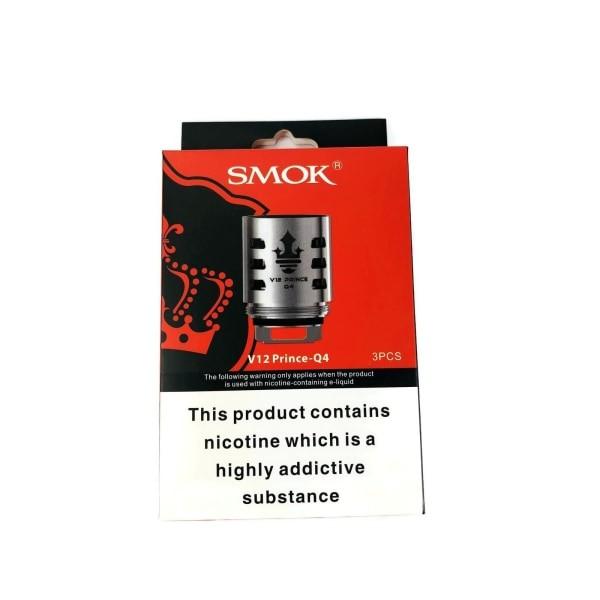 made by: Smok price:£6.88 Smok V12 Prince Q4 Coil - 0.4 Ohm next day delivery at Vape Street UK