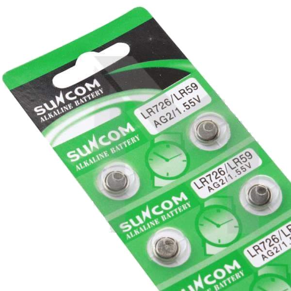 made by: SUNCOM price:£1.20 SUNCOM LR726-AG2 1.5V Battery next day delivery at Vape Street UK